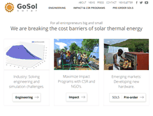 Tablet Screenshot of gosol.org